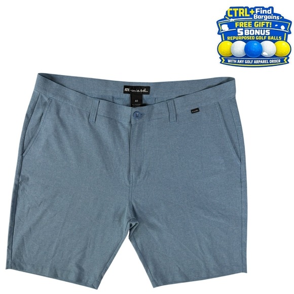 Travis Mathew Other - Travis Mathew Beck Golf Shorts Performance Stretch Poly Blend Blue Men's Size 40